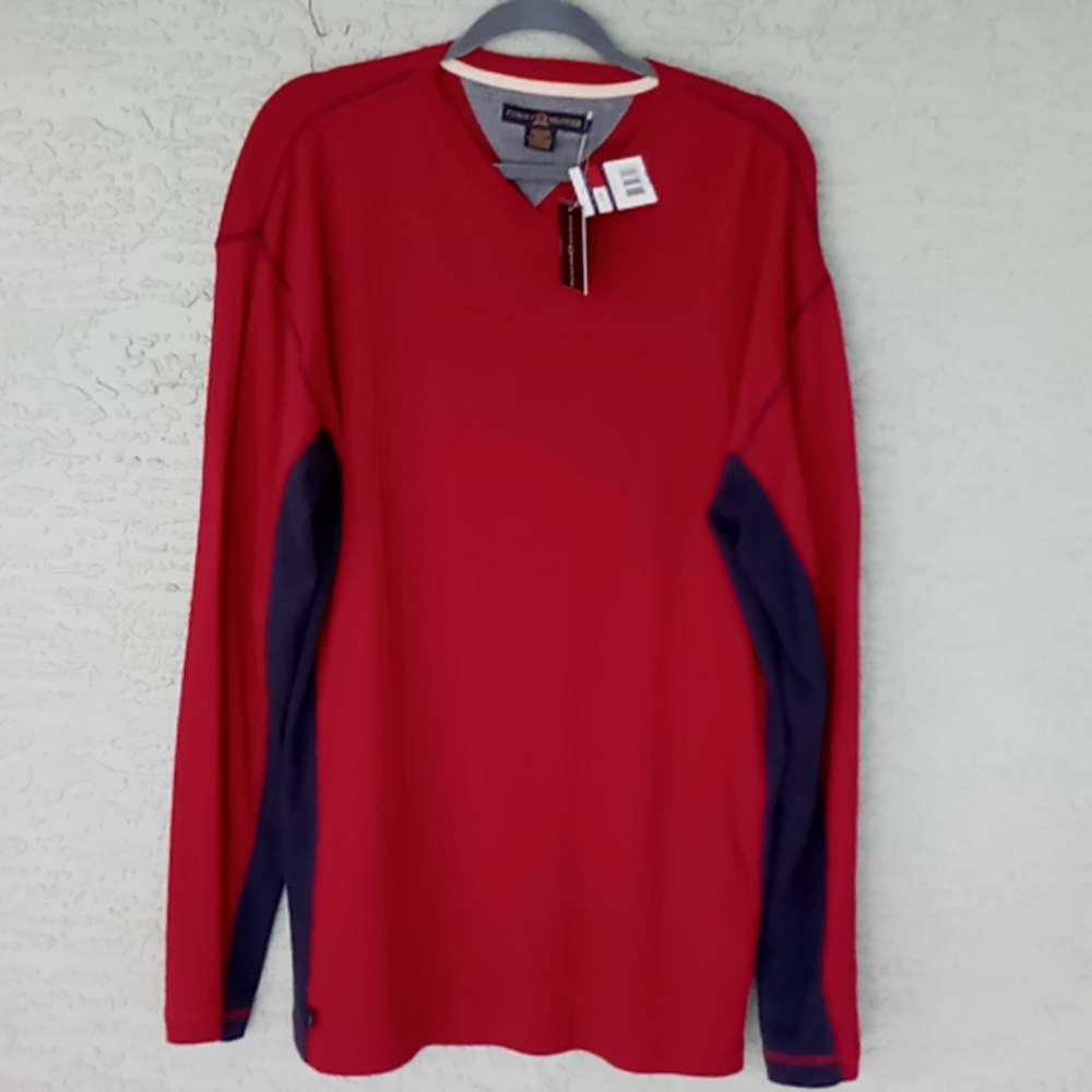 Tommy Hilfiger Men's Long Sleeve V-Neck Pullover